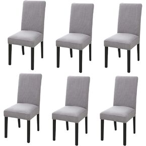 6 Pcs Chair Covers,Stretch Chair Slipcovers Waterproof Removable Washable Dining Chair Covers,Suitable for Home Party, Hotels, and banquets