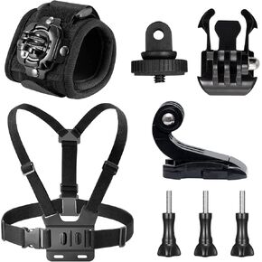 AKASO Action Camera Ski Kit Bundle for EK7000/EK7000 Pro/Brave 4/Brave 4 Pro/Brave 7 LE/Brave 7/Brave 8/V50X/V50 Pro/V50 Elite/GoPro Hero 13 12 11 10 9/DJI/Apexcam Action Camera
