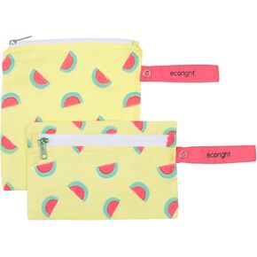100% RECYCLED Reusable Sandwich Bags & Snack Bags by EcoRight | Food Safe BPA Free | Set of 2 in Kuwait