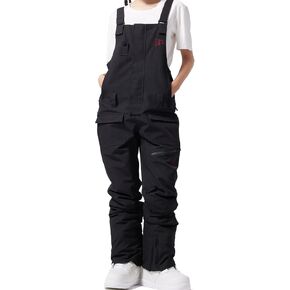 Women's Ski Bib Overalls Warm Waterproof Wear Resistant One Piece Ski Bib Overalls For Single And Double Board Skiing
