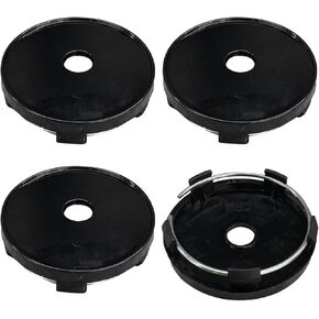 4PCS Car Wheel Hub Center Cap, 2.38'' (60mm) Outer Diameter, 0.44'' (11mm) Inner Diameter, Universal Snap-in Car Rim Hub Caps, Plastic Hub Covers Car Rim Modification Decoration Accessories (Silver)