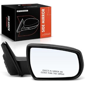 A-Premium Passenger Side Power Door Mirror - Compatible with Chevrolet Malibu 2013-2015, Malibu Limited 2016 - Non-Heated Non-Folding Black Outside Rear View Mirror