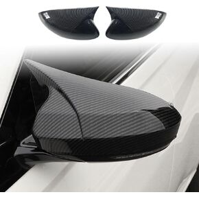 for Nissan Altima 2019-2024 & Sentra 2020-2024 Ox Horn Rear View Side Mirror Cover Car Side Rear View Mirror Guard Cover Auto Exterior Decoration Accessories 2PCS(Glossy Black)