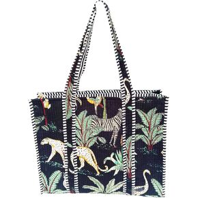 Rastogi Handicrafts Quilted Cotton Women Beautiful Printed Grocery Shopping Bag, Shoulder Bag, Tote Bag, Travel Bags in Kuwait
