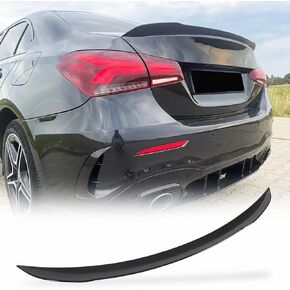 ABS Trunk Spoiler for Mercedes Benz A Class W177 V177 A35 AMG Sedan 2019-2022 A160 A180 A200 A220 A250 Gloss Black Rear Boot Lip Deck Lid Spoiler Wing