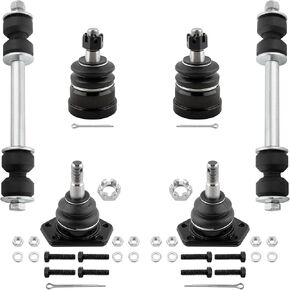 BOXI (Set of 6) Front Upper & Lower Ball Joints + Sway Bar End Links Kit for Chevrolet S10 Pickup Blazer El Camino Buick Regal GMC S15 Pickup Jimmy Sonoma Cutlass Grand Prix Hombre | K5208 K6145 K5254