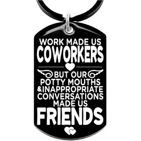 Cool Gifts for Coworkers - Keychain Christmas Gifts for Coworkers, Coworker Gifts for Women Men, Farewell Going Away Goodbye Leaving Gifts for Coworkers, Coworkers Appreciation Thank You Gifts