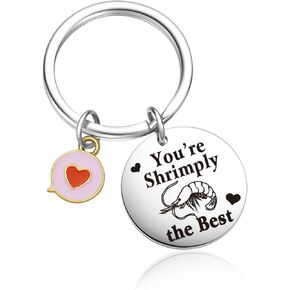 Shrimp Theme Gifts For Son Keychain Shrimp Inspiring Keychain Shrimp Food Jewelry Girlfriend Gifts