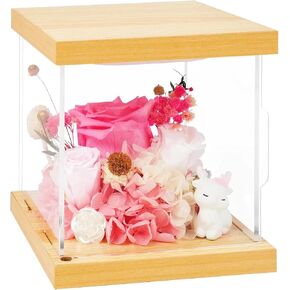 Long-Lasting Real Forever Flowers, Pink Preserved flowers Flower Rose Flower,Handcrafted Preserved Rose Flower Love Gift with LED Light, Real Forever Roses Gifts for Valentine Day,Thanksgiving (A)
