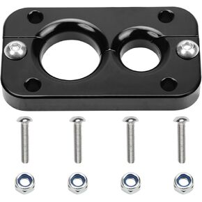 01232023 Aluminum Firewall Pass Through Eliminates Gromet in fire Wall-Bulkhead Harnesses Compatible for Holley Terminator X Max Black