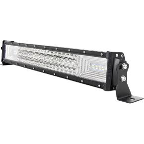 Willpower 50 inch Triple Row LED Light Bar with Mounting Bracket Set, 10 FT Wiring Harness Kit for Jeep Off Road, ATV, SUV, 4x4 Pickup, 12V 24V DC