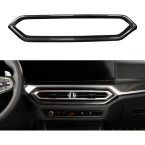 Carbon Fiber Air Conditioning Outlet Vent Frame Cover for BMW 2 3 Series G20 G21 M240i G42 (2023 to 2024) 4 Series G22 (2023) i4 i3 G80 G87 (2023) Dashboard AC Ventilation Air Vent