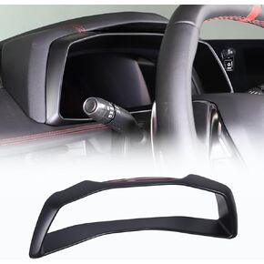 Dash Board Instrument Panel Dial Trim Cover Frame Compatible with Chevrolet Corvette C8 2020-2023, Dashboard Panel Trim Cover Frame Decal Interior Accessories (Carbon Fiber Pattern)