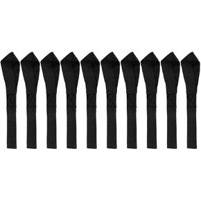 F FIERCE CYCLE 10pcs 8.07" x 0.98" Cargo Belt Soft Loop Tie Down Trailer Straps for Motorcycle ATV UTV Black 2.5x20.5cm