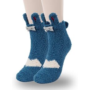 Violet Mist Womens Funny Fuzzy Socks Cute Bunny Fluffy Socks Soft Cozy Socks Winter Warm Fuzzy Socks with Grips in Kuwait