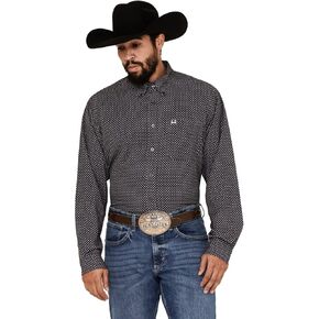 Cinch Men's Arenaflex&Reg; Floral Geo Print Long Sleeve Button-Down - MTW1862031