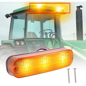 LED Amber Light Signal Taillight Tractor Turninglights for John Deere Cab Lights Safety Signal 4030 4230 4430 4630 US Case/IH Steiger 1pc