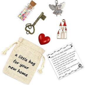 LUOKIFUR New House Housewarming Small Bag Moving Souvenir Key Angel Accessories Gift/Realtor New Home Gift (Suit 1)