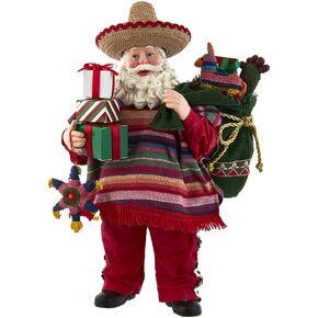 Kurt S. Adler 11-Inch Fabriché Musical Mexican Santa