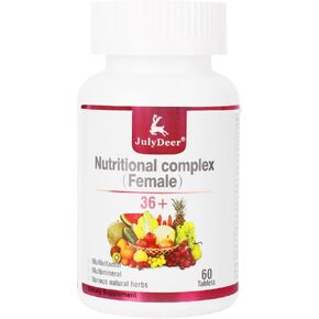 Multivitamin for Women - Complete Multimineral & Multivitamin with Vitamin A, C, D, E and B-Complex, Zinc & More Vitamins for Immunity, Hair, Skin & Nails, Digestion + Vegetarian, 60 Tablets