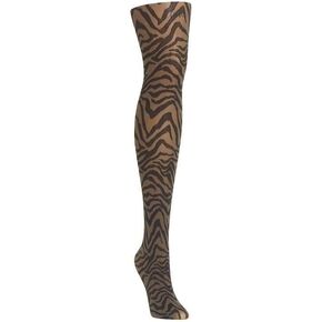 جوارب MeMoi النسائية المصنوعة من النايلون غير الشفاف Zebra Zen in Kuwait
