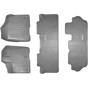 MAXLINER Floor Mats 3 Row Liner Set Grey for 2013-2018 Toyota Sienna 8 Passenger Model Only