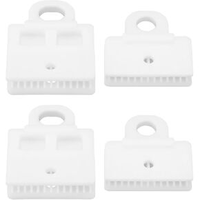 The Lord of the Tools 2 Sets Window Glass Channel Clip for Car Front Door Plastic Auto Visor Accessories for Vehicle 51337020660 Compatible with Toyota/Corolla/Highlander (White)