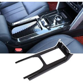 LLKUANG Carbon Fiber Style ABS Inner Center Console Gear Shift Frame Trim for Land Rover Discovery Sport 2015-2019