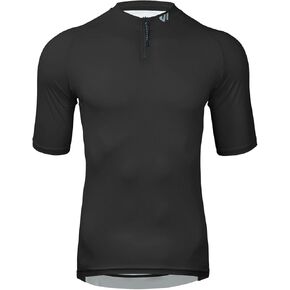 Wulibike Cycling Jersey Men Short Sleeve, Road Bike Jerseys Half Zipper with Pockets, Bicycle Clothing Breathable Quick Dry