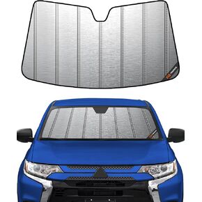 Car Windshield Sun Shade fits 2014-2020 Mitsubishi Outlander(NOT fit Outlander Sport),Car Window Shades-Metallic