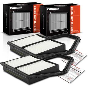 A-Premium 2-PC Engine Air Filter Compatible with Honda Civic 2001-2005 & Acura EL 2001-2005, L4 1.7L