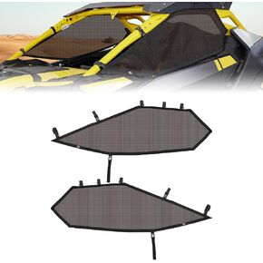 KEMIMOTO Window Nets Compatible with Can-Am Maverick R 2024+, Upper Wind Nets Door Nets Replace OEM 715007376, Set of 2