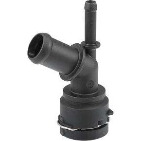 Radiator Coolant Hose Connector Pipe No.1J0122291B - Car Interior Heater Hose Connector - for Volkswagen Beetle 2006-2010 Plastic Black 1 Pc