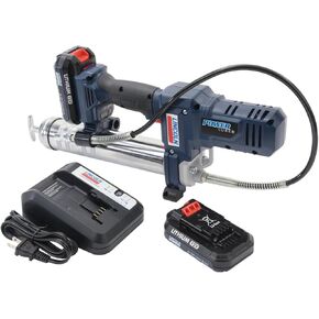 Lincoln 1264 PowerLuber 12 Volt Battery Powered Grease Gun with 30" Hose for Automotive, Agricultural, and Industrial Equipment, 8,000 PSI, Trigger-operated, Single Speed, (2) Lithium-Ion Battery Pack