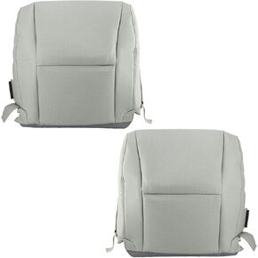 Carbhub Front Driver & Passenger Side Bottom Leather Seat Cover Gray Fit for 2010-2015 Lexus RX350 450