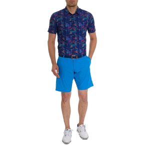 Robert Graham Men's Happiest Hour Short Sleeve Knit Polo Shirt