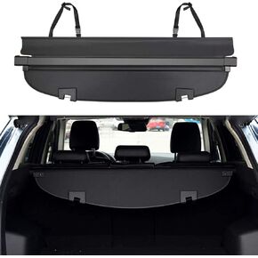 غطاء صندوق السيارة لسيارة Toyota 4runner 2010-2018 2019 2020 2021 2022 2023 2024 غطاء خلفي قابل للسحب للأمتعة والأمتعة غطاء حماية مقاوم للماء يناسب جميع الأحوال الجوية (أسود)