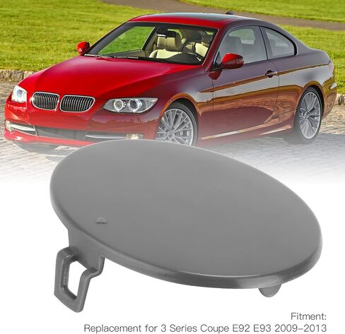 Akozon Tow Hook Cover, 51117256104 Car Front Bumper Tow Hook Cover Round Car Tow Hook Cover for 3 Series Coupe E92 E93 2009‑2013 in Saudi Arabia