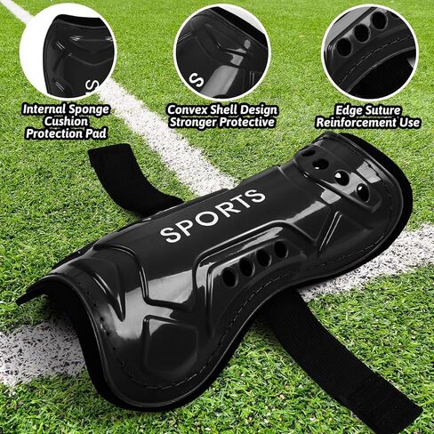 Soccer Shin Guards, Youth Soccer Shin Pads, Lightweight and Breathable Kids Calf Socks Protective Soccer Shin Equipment for 3-6 7-10 11-15 Years Old Boys Girls Teenagers in Saudi Arabia
