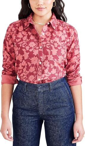 DOCKERS Women's Regular Favorite Long Sleeve Collared Shirt in Saudi Arabia