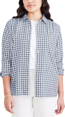 DOCKERS Women's Regular Favorite Long Sleeve Collared Shirt in Saudi Arabia