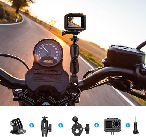 مجموعة أدوات التزلج من AKASO Action Camera لـ EK7000/EK7000 Pro/Brave 4/Brave 4 Pro/Brave 7 LE/Brave 7/Brave 8/V50X/V50 Pro/V50 Elite/GoPro Hero 13 12 11 10 9/DJI/Apexcam Action Camera in Kuwait