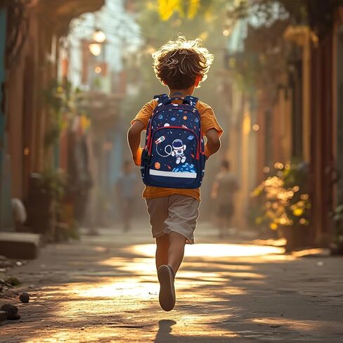 Kids Backpack with Lunch Bag and Pencil Case for Girls, Boys (Large Astronaut Set) in Saudi Arabia
