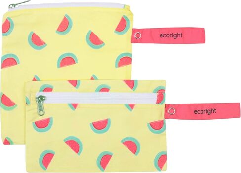 100% RECYCLED Reusable Sandwich Bags & Snack Bags by EcoRight | Food Safe BPA Free | Set of 2 in Kuwait