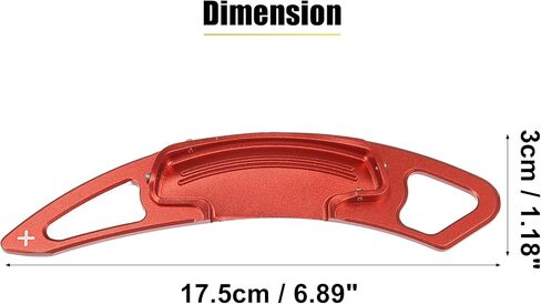 X AUTOHAUX 1 Pair Steering Wheel Paddle Shifter Extension Aluminum Alloy Red for Honda Accord 2013-2018 Spirior 2015-2018 Odyssey 2015-2018 in Saudi Arabia