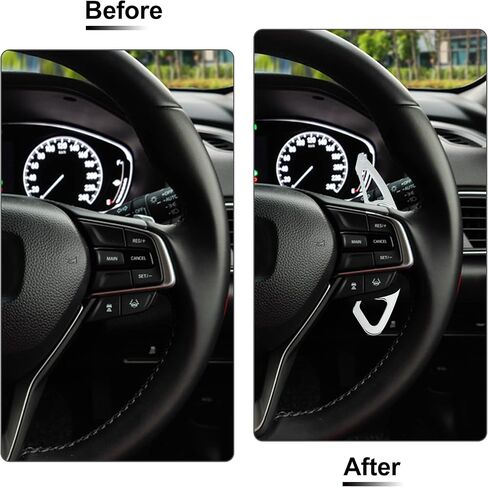 X AUTOHAUX 1 Pair Steering Wheel Paddle Shifter Extension Aluminum Alloy Red for Honda Accord 2013-2018 Spirior 2015-2018 Odyssey 2015-2018 in Saudi Arabia