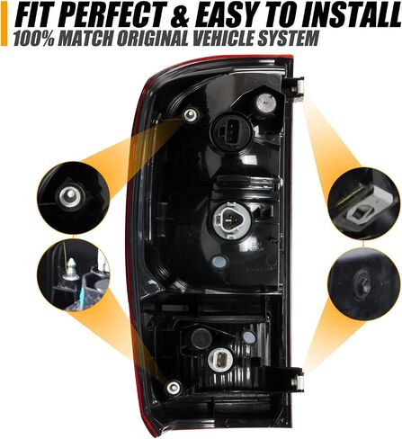 RANSOTO Tail Light Compatible With 2016 2017 2018 2019 2020 2021 2022 Toyota Tacoma Right Passenger Side Rear Taillight Housing in Saudi Arabia
