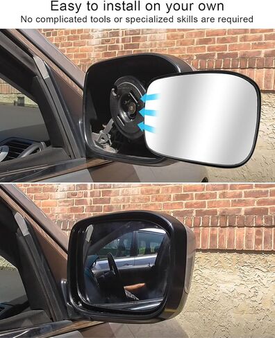ULZOZN Passenger Side Mirror Glass Fit for Honda Accord 2003-2007 Replace 76203-SDH-H01, Right Rearview Mirror lenses in Kuwait