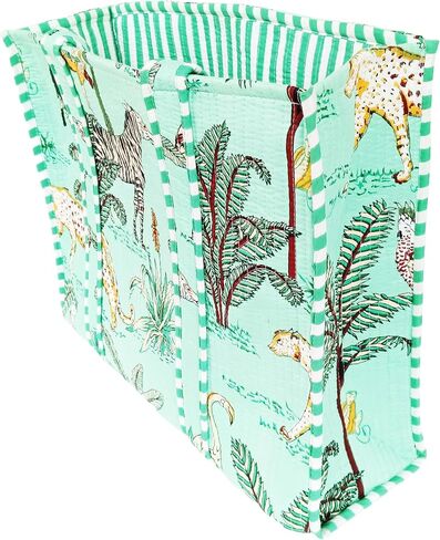 Rastogi Handicrafts Quilted Cotton Women Beautiful Printed Grocery Shopping Bag, Shoulder Bag, Tote Bag, Travel Bags in Saudi Arabia