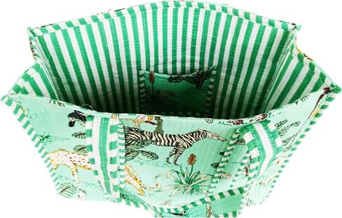 Rastogi Handicrafts Quilted Cotton Women Beautiful Printed Grocery Shopping Bag, Shoulder Bag, Tote Bag, Travel Bags in Saudi Arabia